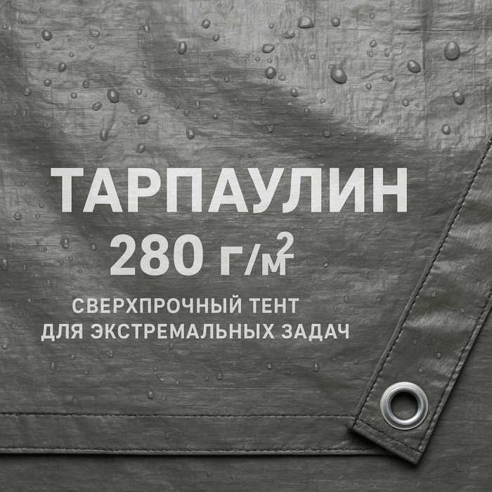 Тарпаулин 280 г/м2: сверхпрочный тент для экстремальных задач